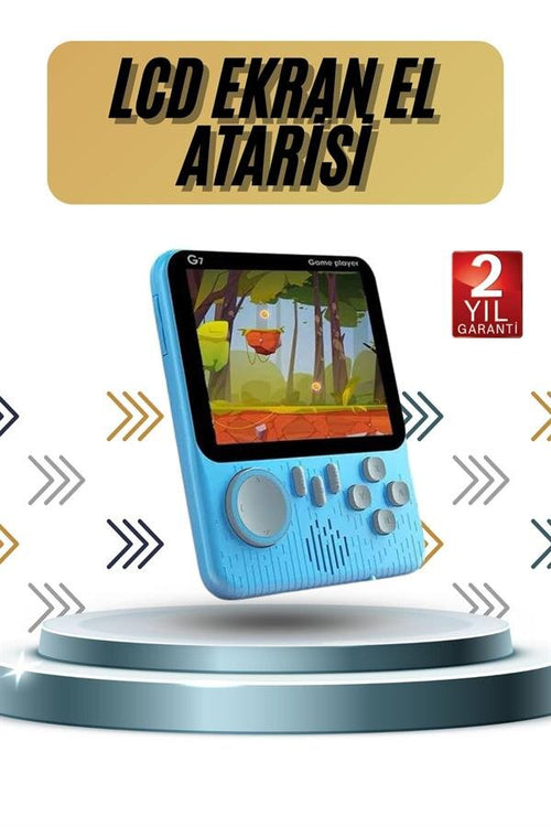 3.5 İnç Mini Atari Taşınabilir Oyun Konsolu 666 Adet Retro Oyun - görsel 2