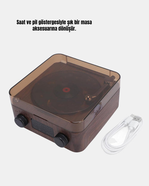 3-1 Arada Gece Lambalı Bluetooth Hoparlör – Saat Ekranlı Stereo Ses - görsel 2