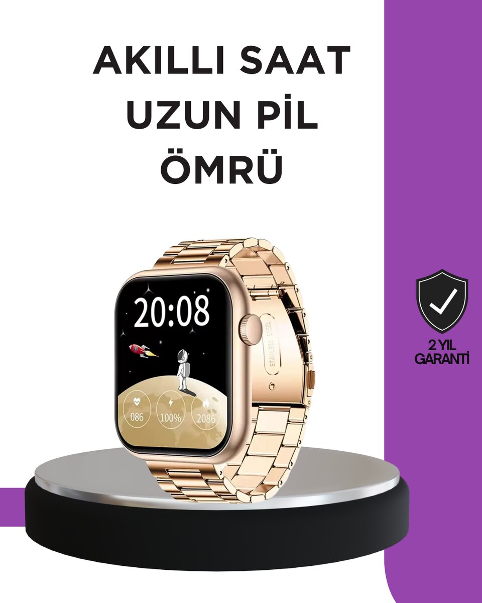 Sağlık Takipli Akıllı Saat 117 Spor Modlu Amoled Ekran