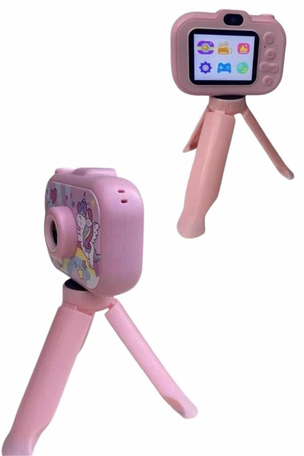Çocuk Için Eğitici Video Kamera Ayaklı Mini Fotoğraf Makinesi