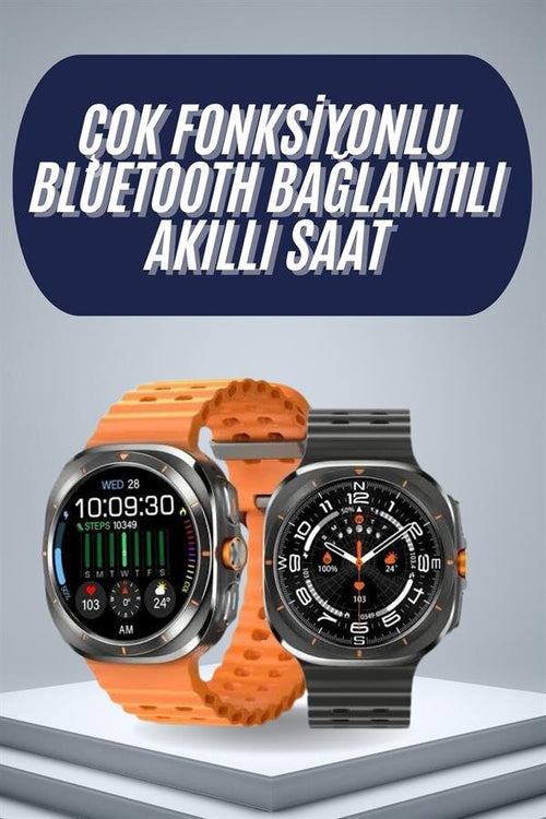 2025 Model Gelişmiş Özellikli Nabız Sensörlü Spor Takibi Yapabilen Titreşimli Saat - görsel 2