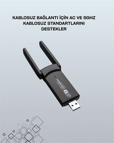 Realtek Chipsetli 5G Destekli Yüksek Hızlı Ağ Adaptörü