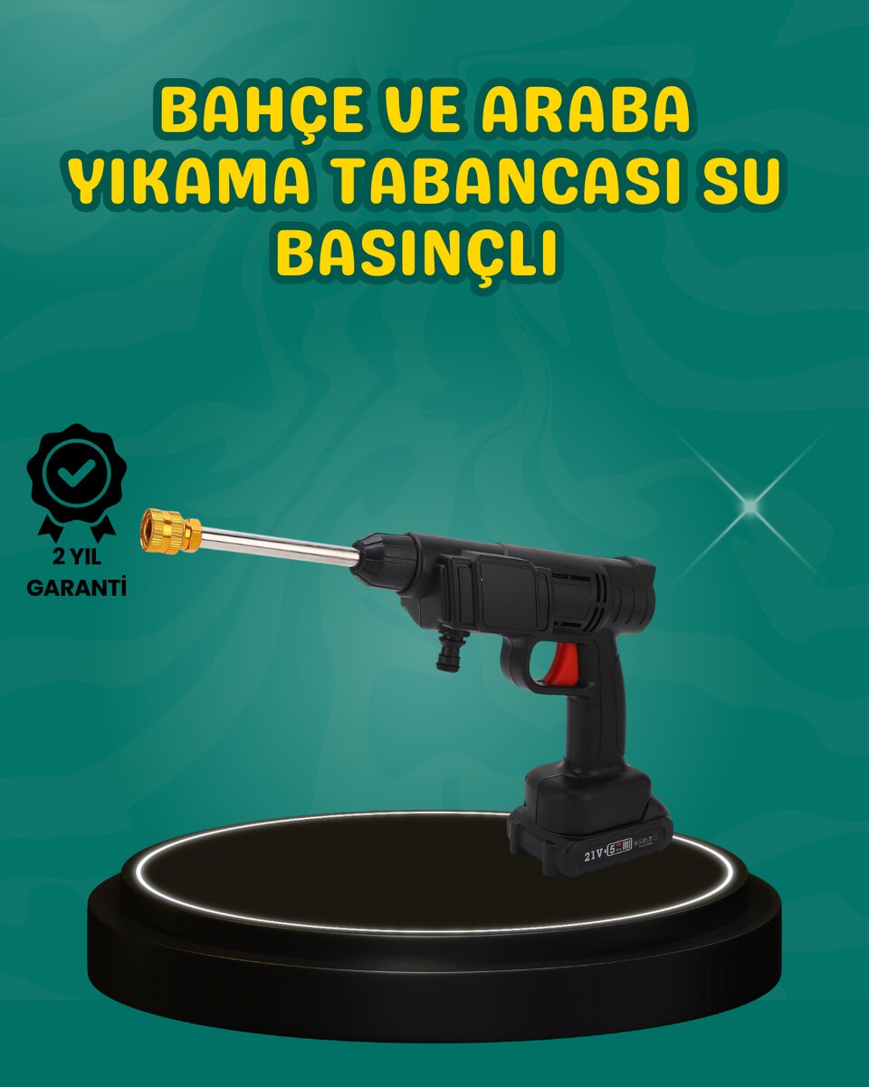 48V Şarjlı Basınçlı Yıkama Cihazı Köpük Hazneli 2025 Orijinal Model