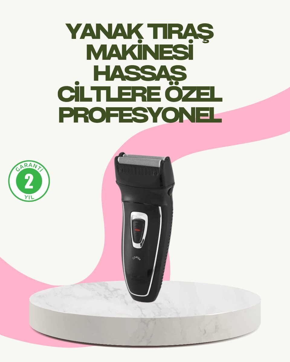 Darbelere Dayanıklı Kablosuz Erkek Tıraş Aleti