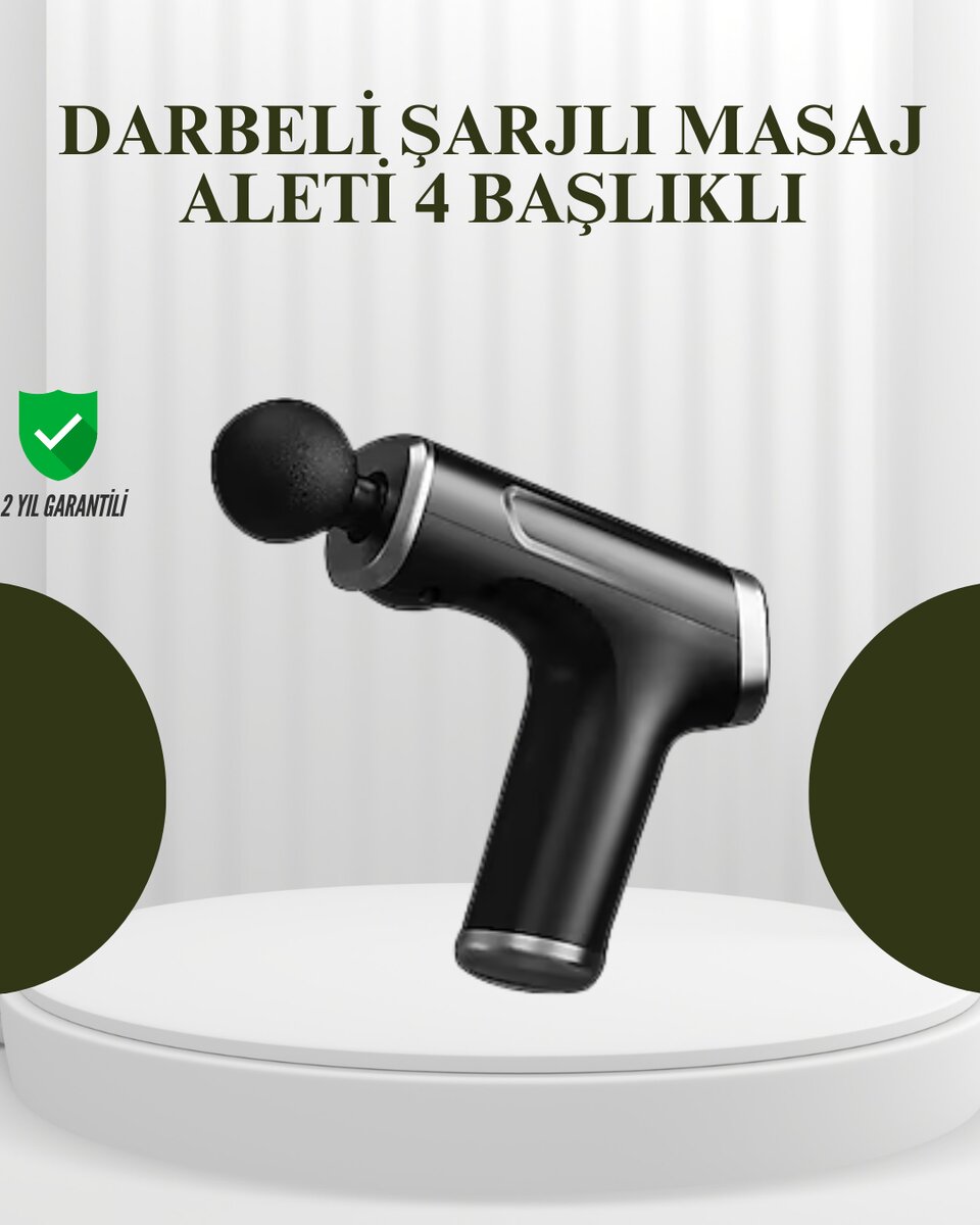 USB Type-C Şarjlı Taşınabilir Masaj Tabancası