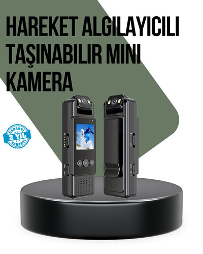 Gece Görüşlü Döngüsel Kayıt Destekli Mini Kamera