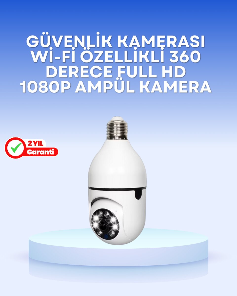 Duy Uyumlu Akıllı Güvenlik Kamerası – Basit Kurulum ve Net Görüntü
