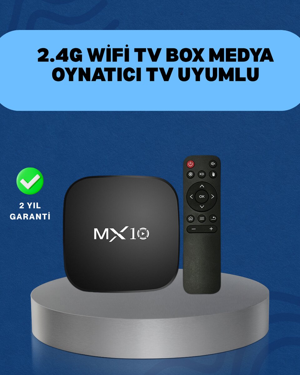 4K Medya Kutusu Hdmı-USB Bağlantılı Android TV Çözümü