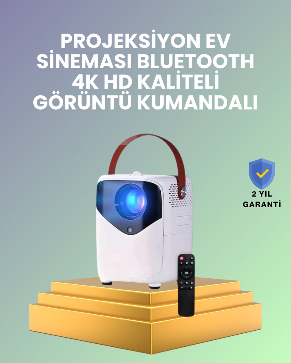 Hafif ve Taşınabilir Projektör – 750 Gram Ağırlıkla Mobil Kullanıma Uygun