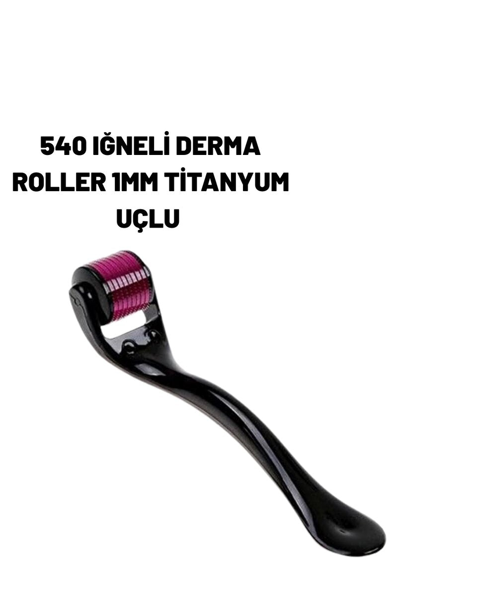Ev Tipi Mikro İğneli Cilt Bakım Aleti – 1 mm Titanyum Roller