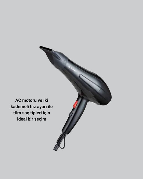 2200W Fön Makinesi – Profesyonel AC Motor Soğuk ve Sıcak Üfleme - görsel 2