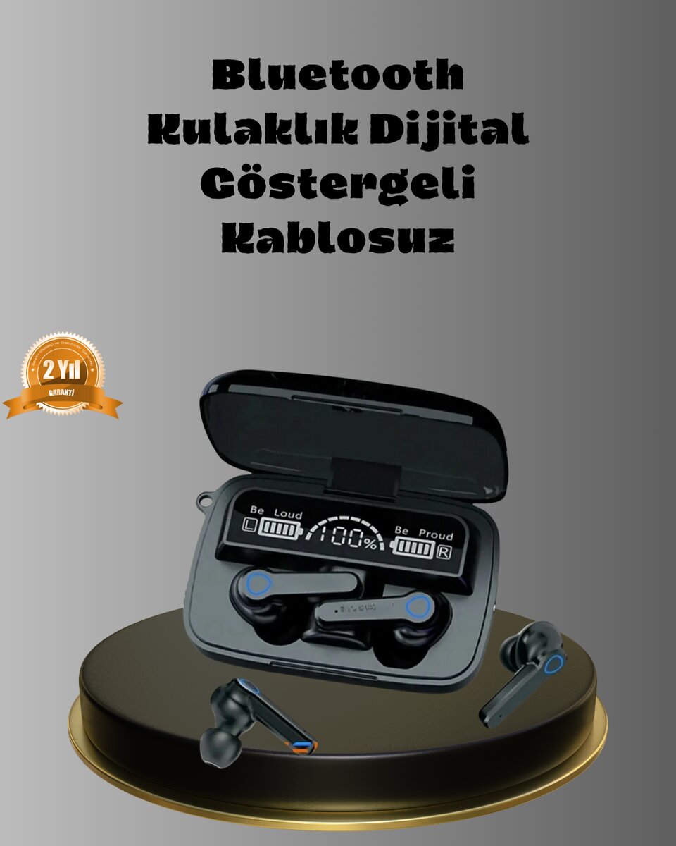 Powerbank’lı M19 Bluetooth Kulaklık – Oyun İçin Düşük Gecikme Uzun Kullanım ve Şarj Desteği