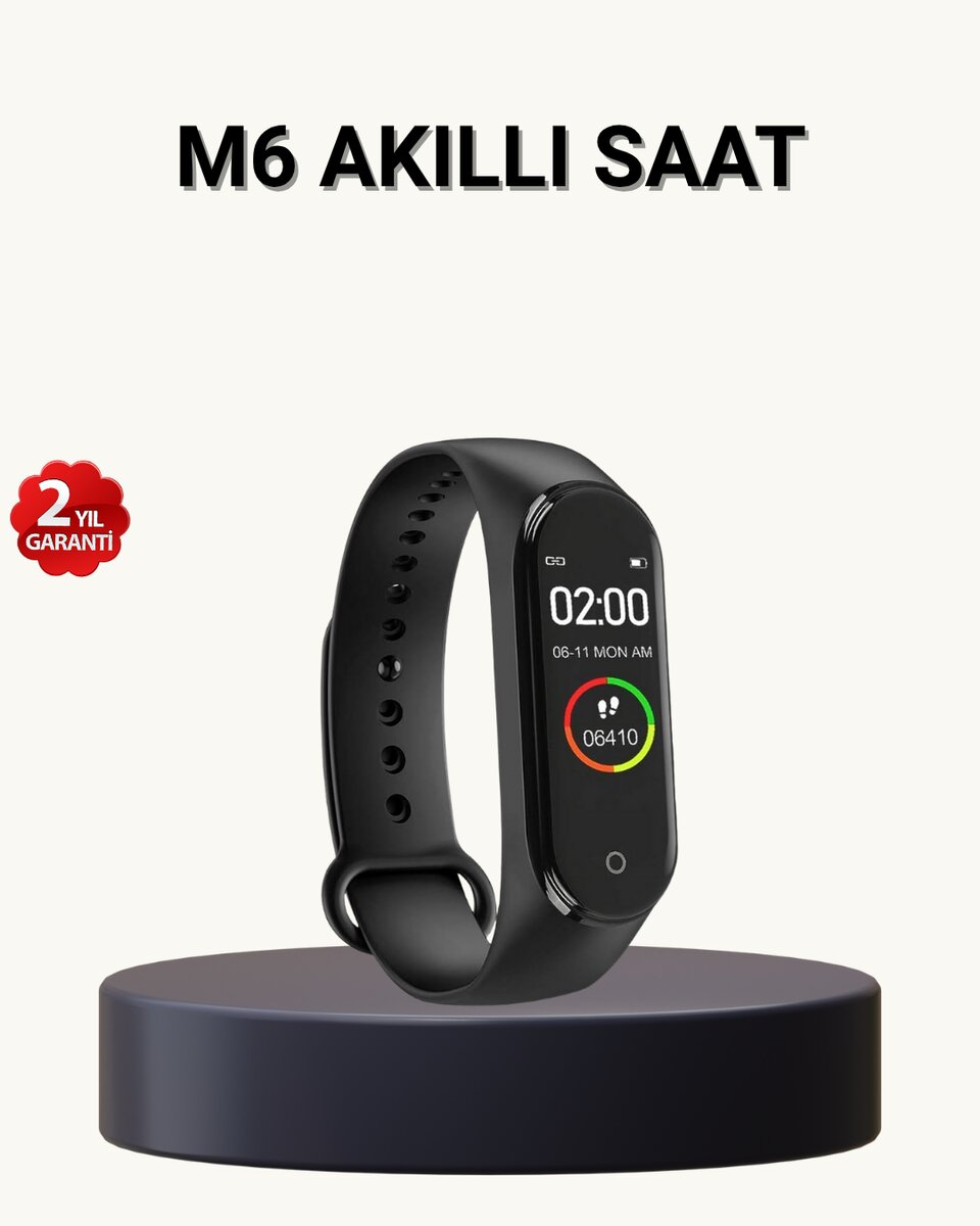 Akıllı Spor Bilekliği – Kalp Atış Kan Basıncı Uyku Takip ve Bildirim Özellikli