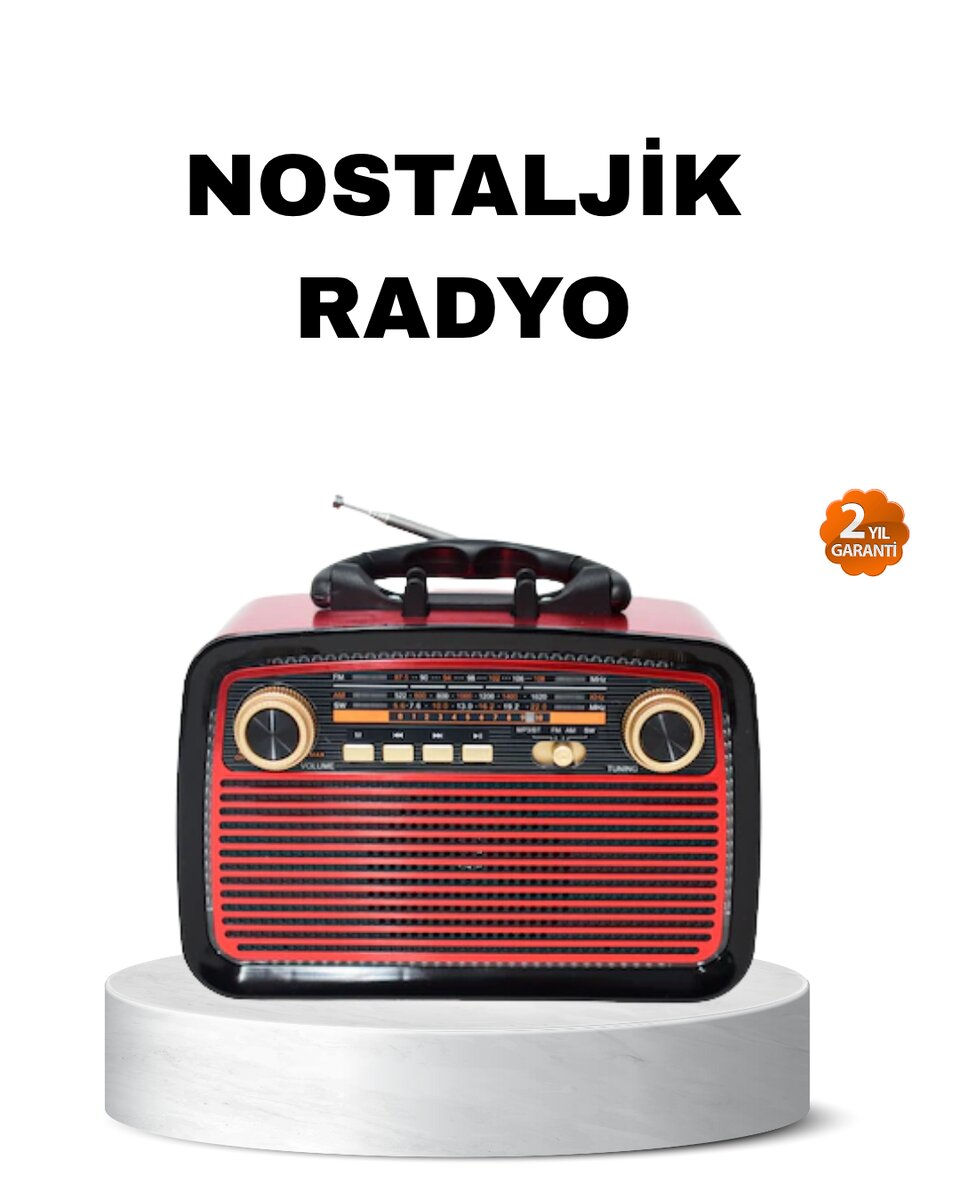 Bluetooth’lu LED Işıklı Nostaljik Müzik Kutusu – Ahşap Dokulu Vintage Tasarım ve Yüksek Ses Kalitesi