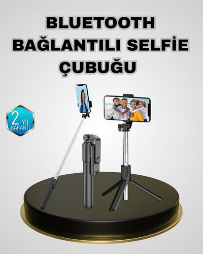 Bluetooth Selfie Çubuğu – Kablosuz Hafif ve Yüksek Çözünürlüklü Çekim İçin