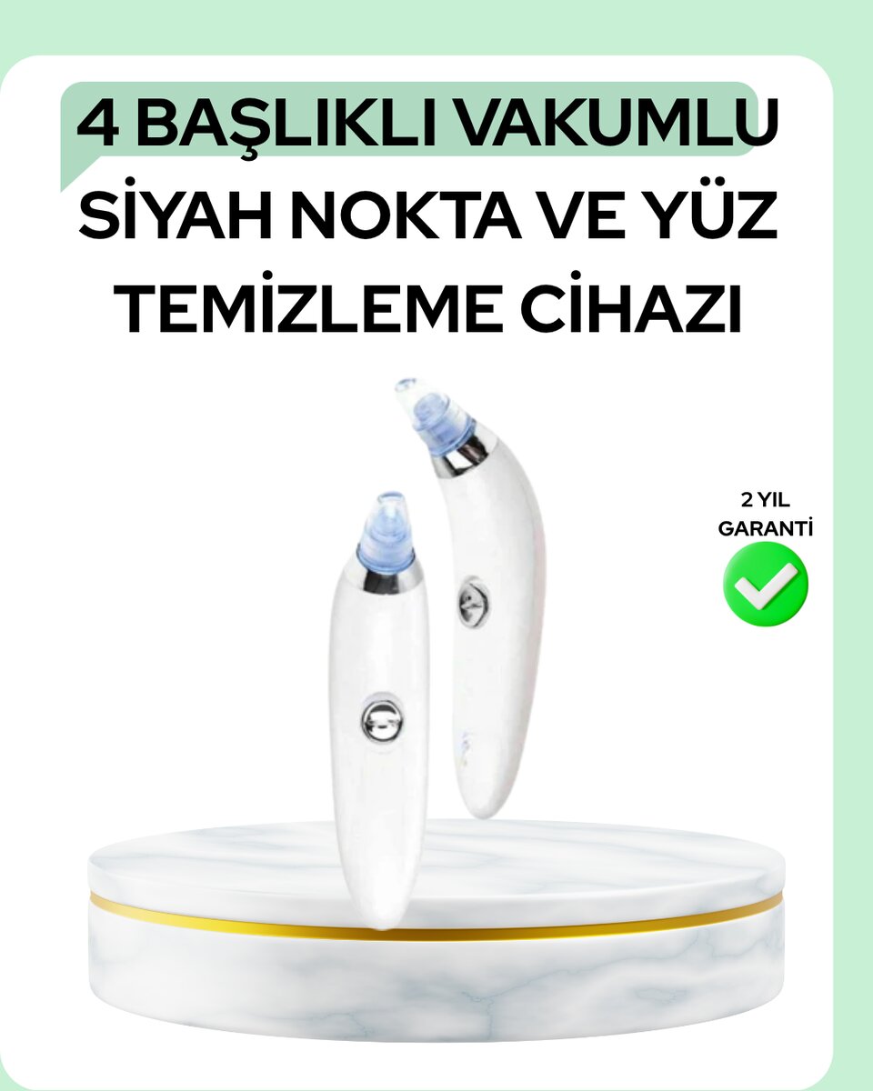 Gözenek Açıcı Buhar Etkili Vakumlu Siyah Nokta Temizleyici – Farklı Cilt Tiplerine Uygun