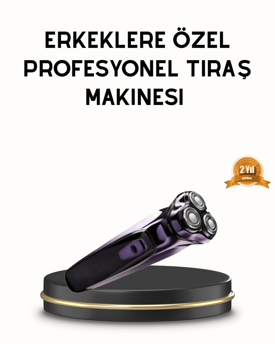 Kompakt Şarjlı Saç Sakal Tıraş Makinesi Kuru Kullanım Özellikli