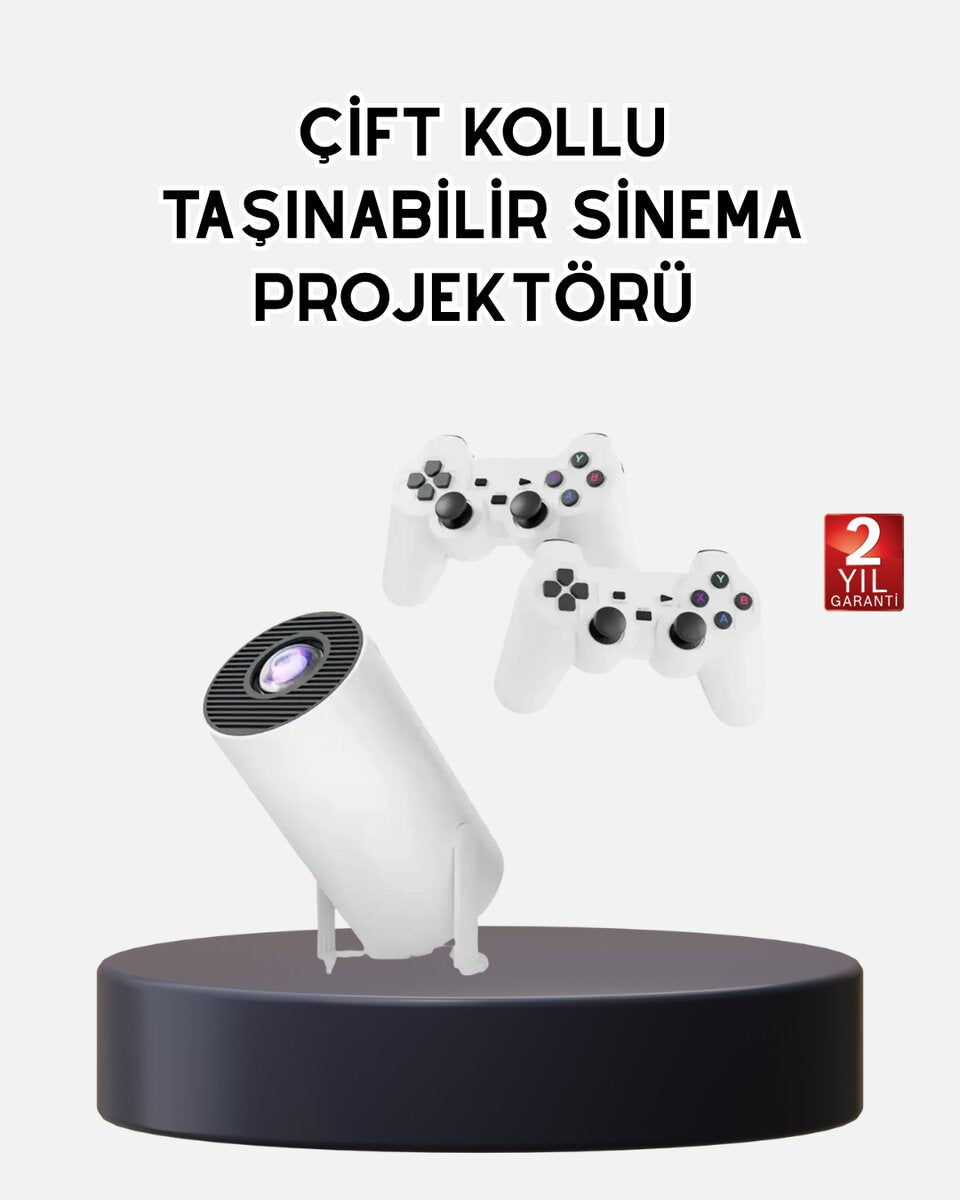 Kablosuz Projeksiyon Cihazı 4K Destekli Hdmı USB Oyun Uyumlu