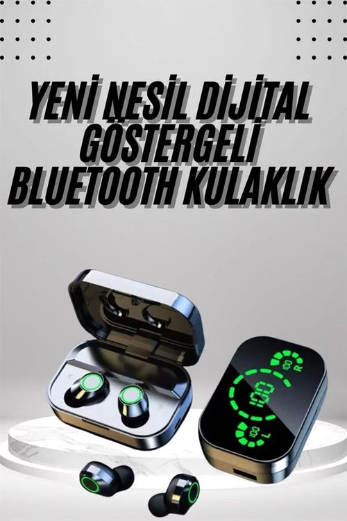 2025 Model Bluetooth Kulaklık Telefon Şarj Edebilen Çağrı Cevaplama Dijital Göstergeli - görsel 2