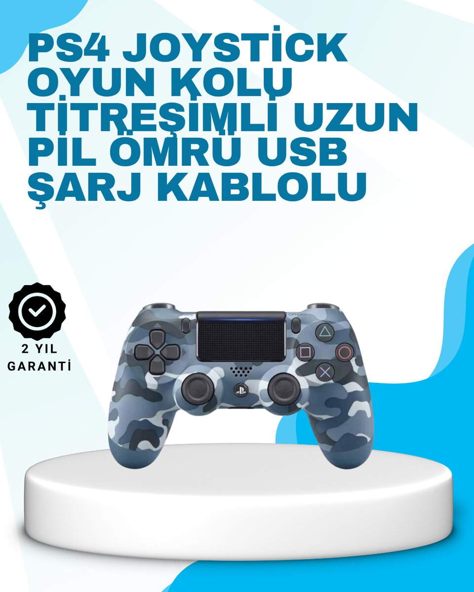 Dokunmatik Kontrollü Oyun Kolu – Menü Geçişleri ve Komutlar İçin Kolay Erişim