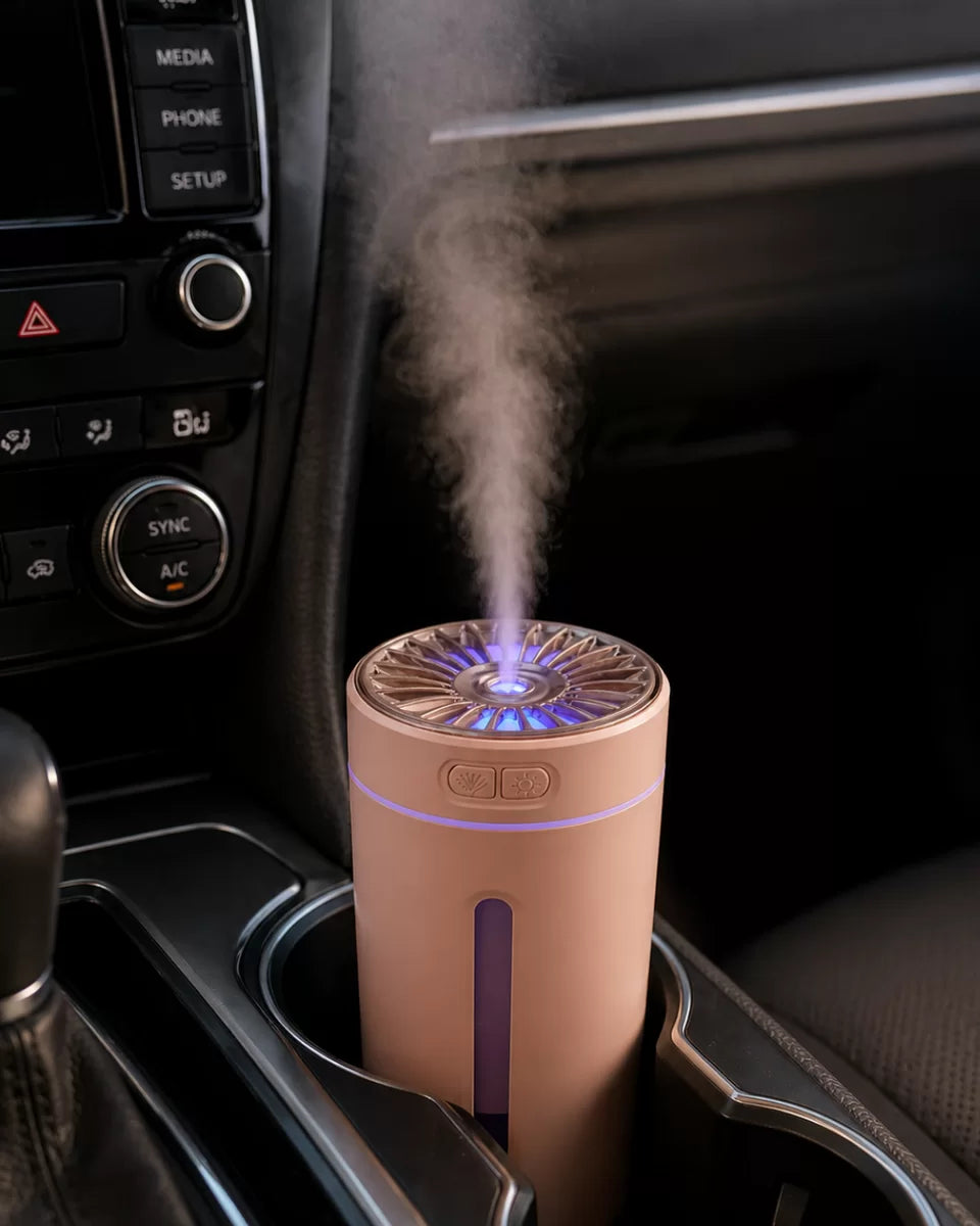 5 Esans Hediyeli RGB Işıklı Şarjlı Hava Nemlendirici Aroma Difüzörü