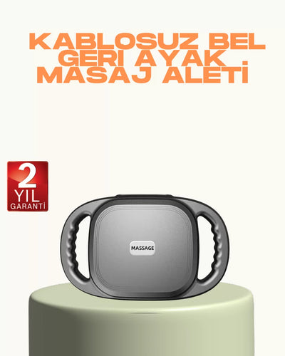 2000 mAh Şarjlı Masaj Tabancası 6 Başlık Ayarlı Güçlü Masaj Cihazı