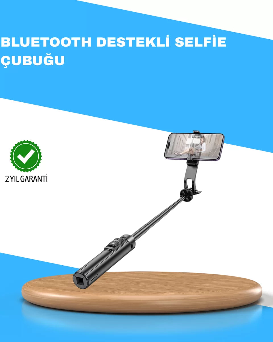 Uzaktan Kumandalı Bluetooth Selfie Çubuğu– 130 cm Ayarlanabilir
