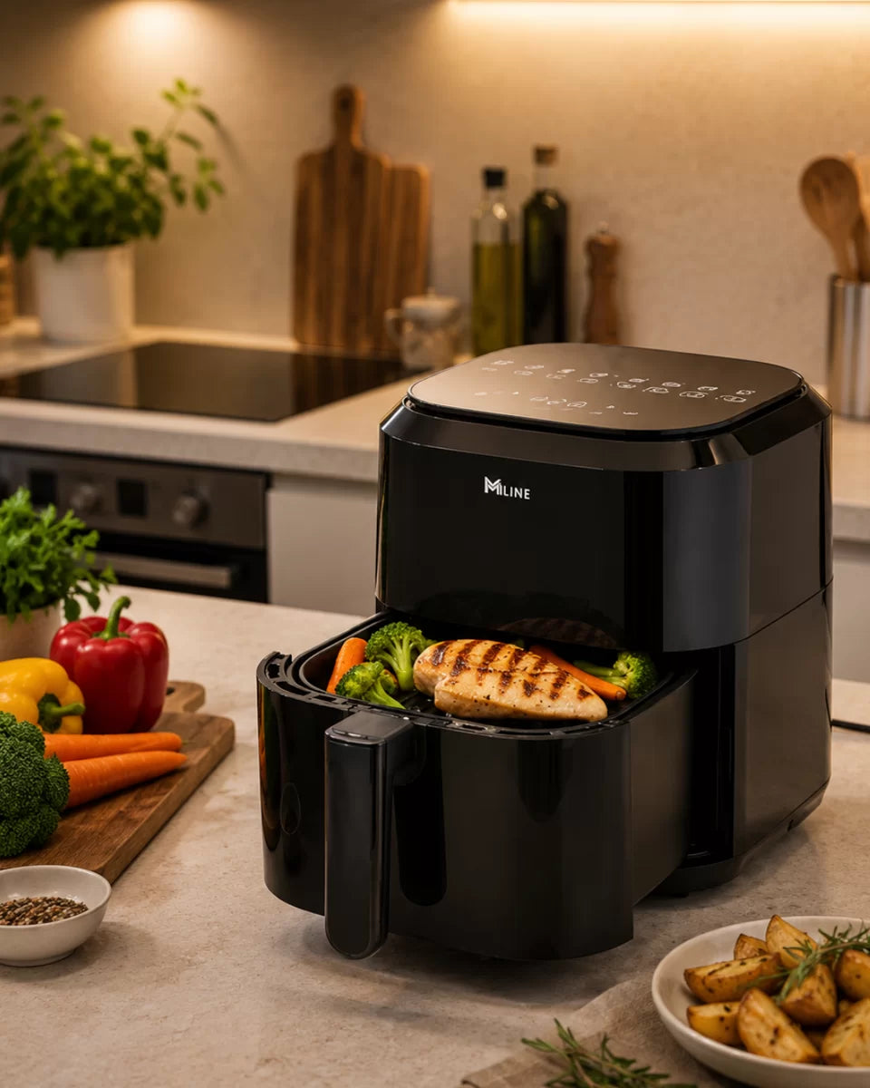 4 Litre Dijital Air Fryer Yağsız Sıcak Hava Fritözü 1360W Güç