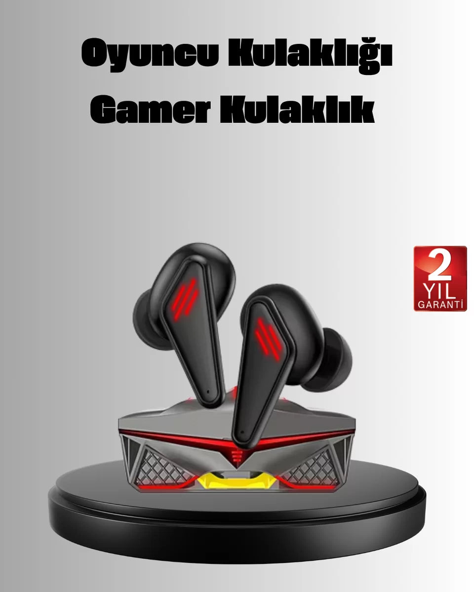 Kablosuz Bluetooth Kulaklık Düşük Gecikmeli 3D Ses ve LED Işıklı Tasarım